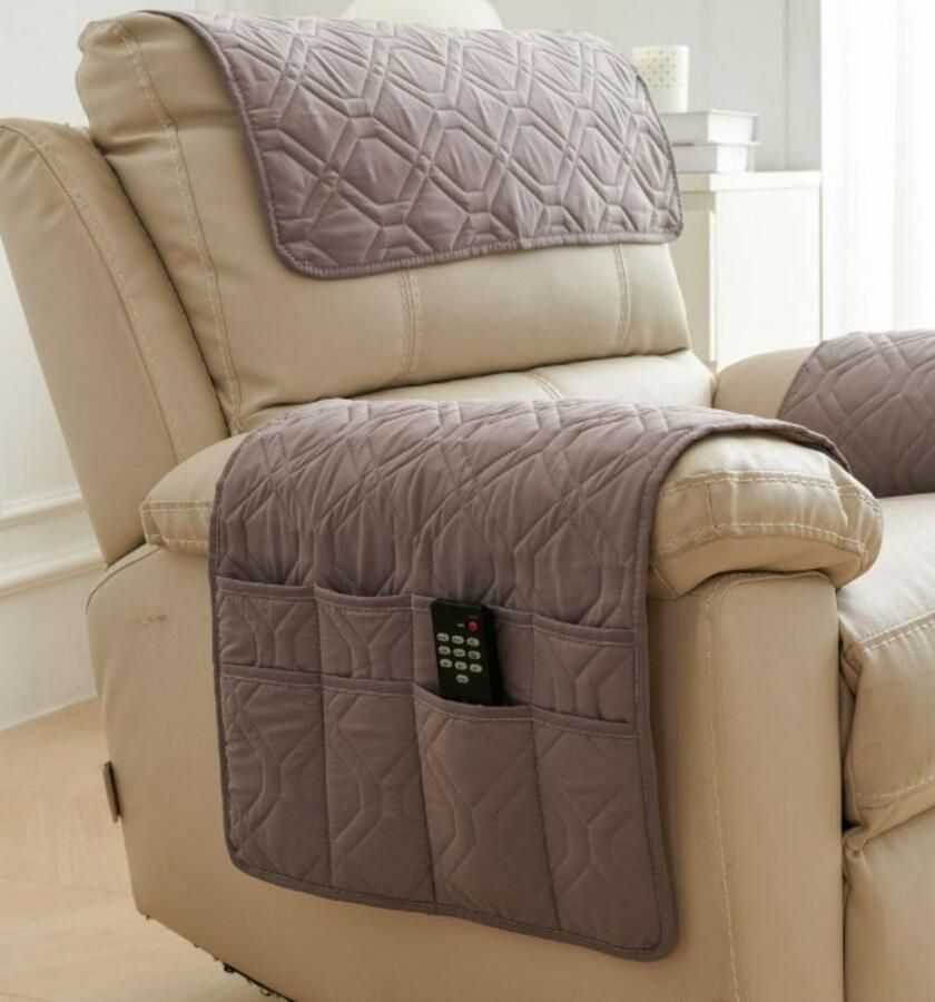 Fauteuilhoes 45*90cm Gewatteerde bankhoes Elegante fauteuilhoes Meubelbeschermer Waterdichte fauteuilhoes Universele stevige bankbeschermer Kussenhoes Anti-kattenklauw armleuningkussen Hoofdsteunhoes