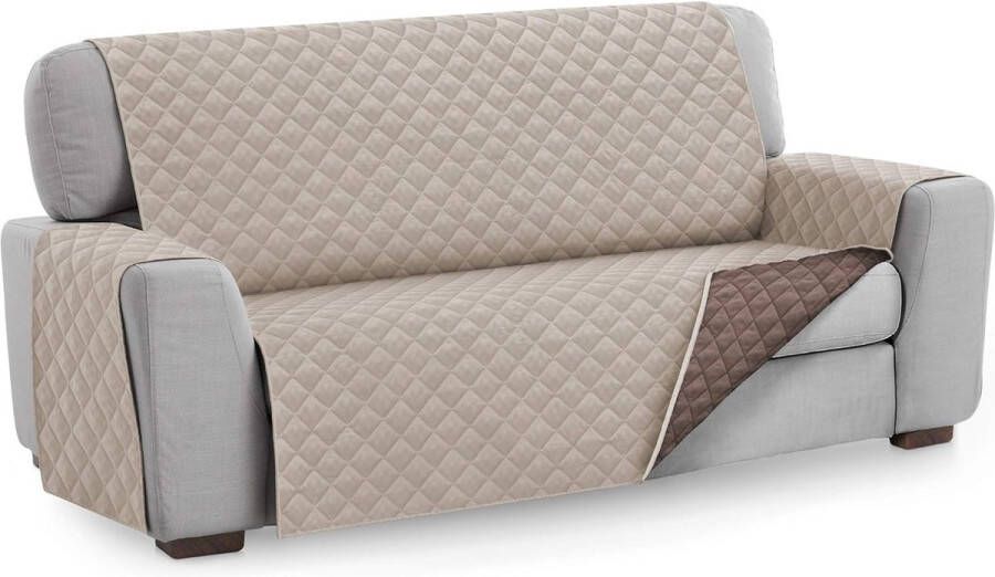 Fauteuilhoes MALU 3-zits omkeerbaar gevoerde bankbescherming. Kleur Beige