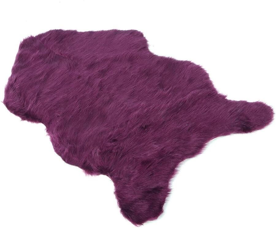 Faux Sheepskin Fur Rug Zacht Tapijt voor Slaapkamer Sofa Vloer Woonkamer Decor Home Décor (Purper)