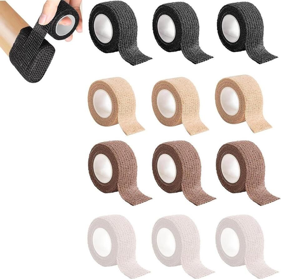 Felt Furniture Glides Self Adhesive Non-Slip 12 Rolls (Black Brown Beige White)