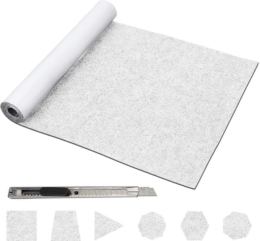 Felt glider self-adhesive 40 x 200 cm self-adhesive felt 2 mm thick felt self-adhesive for sofa table and chair protectors furniture glides car sound insulation and floor protector