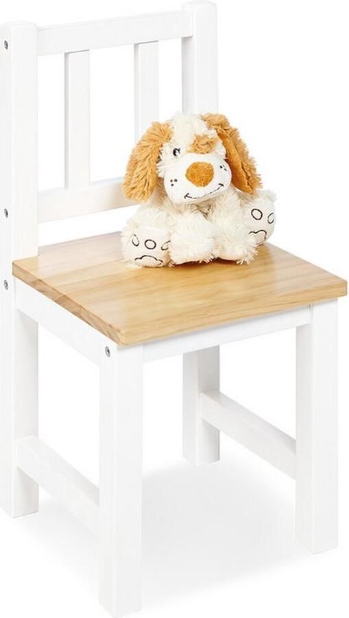 Rootz Living Rootz 'Fenna' Kinderstoel Houten Kinderzitje Grenen Peuterstoel Massief Hout 26cm x 26cm x 55cm