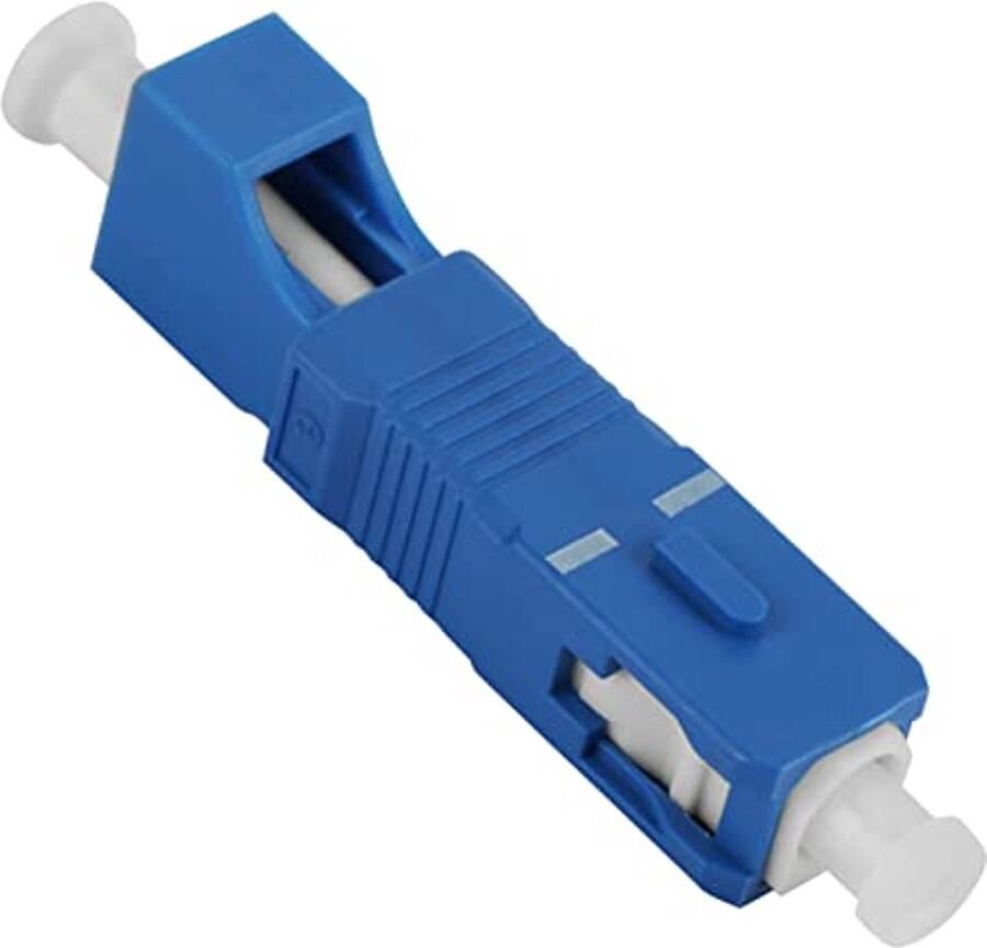 Fiber Optic Converter SC Male to LC Female Single Mode Fiber Optic Adapter Power Converter Hybrid Optical Adapter for Equipment