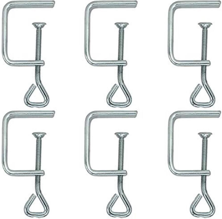 Figuurzaagklemmen 50 mm Set van 6 Verzinkte Tafelklemmen voor Plankfixatie