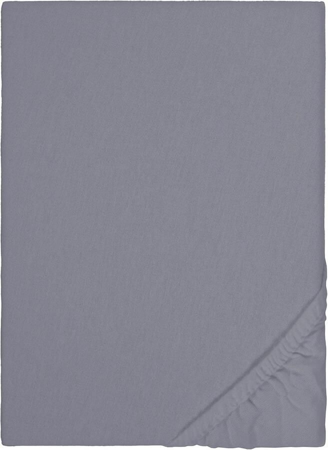 Fijn Hoeslaken voor Matrassen tot 22 cm Hoogte Katoen 90x190 cm tot 100x200 cm Zilver Grijs