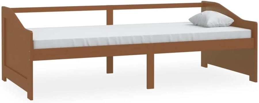 FIONERA Bedbank 3-zits massief grenenhout honingbruin 90x200 cm