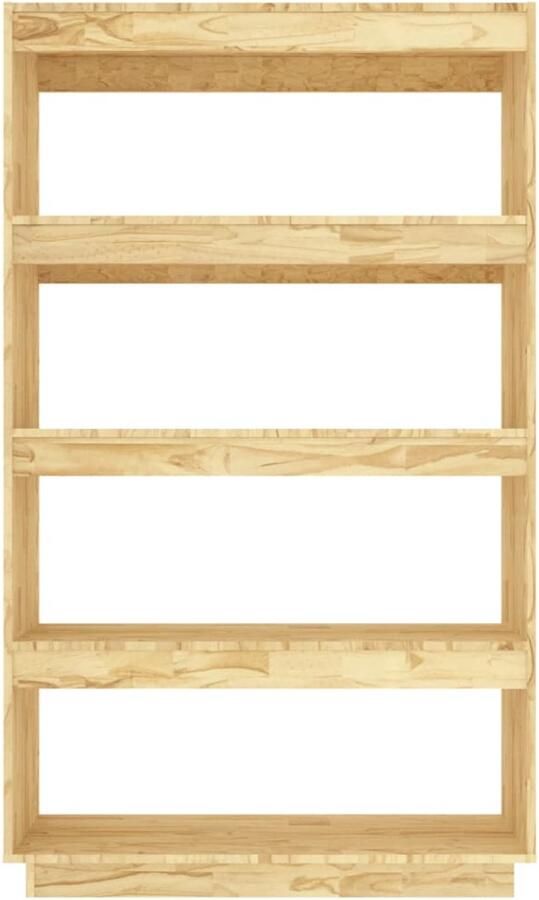 FIONERA Boekenkast kamerscherm 80x35x135 cm massief grenenhout