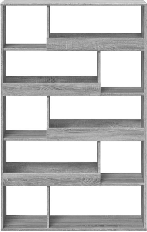 FIONERA kamerscherm 100x33x156 5 cm bewerkt hout grijs sonoma eiken