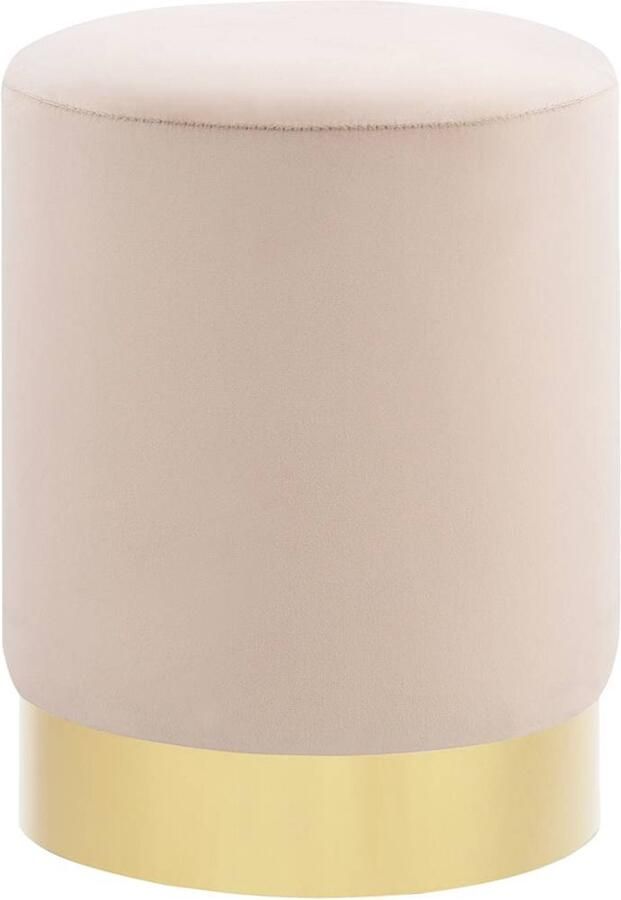 FIONERA Kruk fluweel abrikoos- en goudkleurig