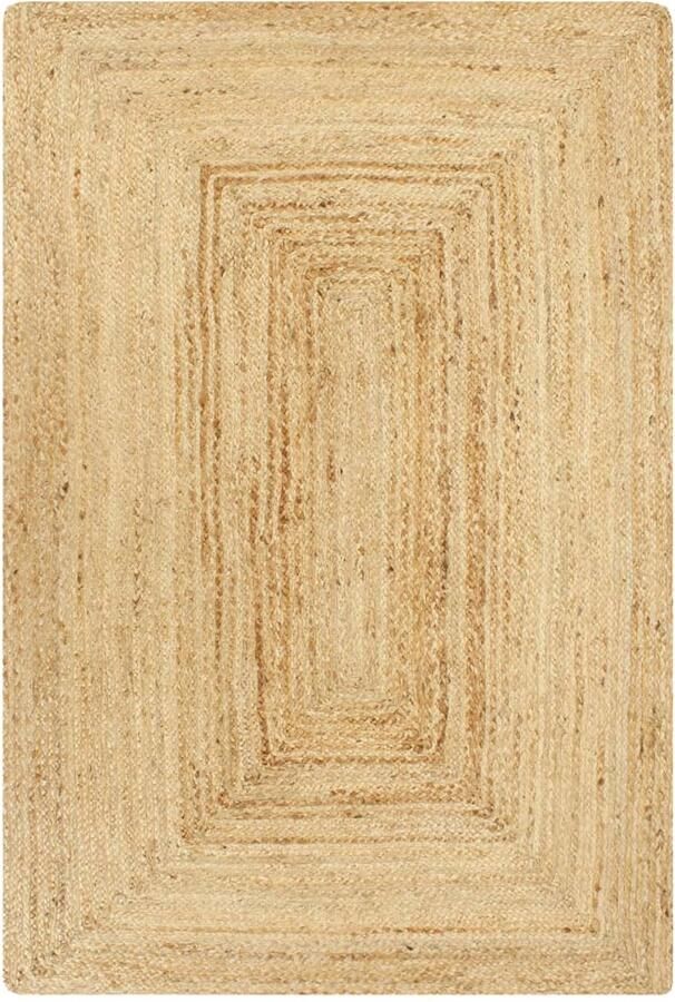 FIONERA Vloerkleed handgemaakt 120x180 cm jute naturel