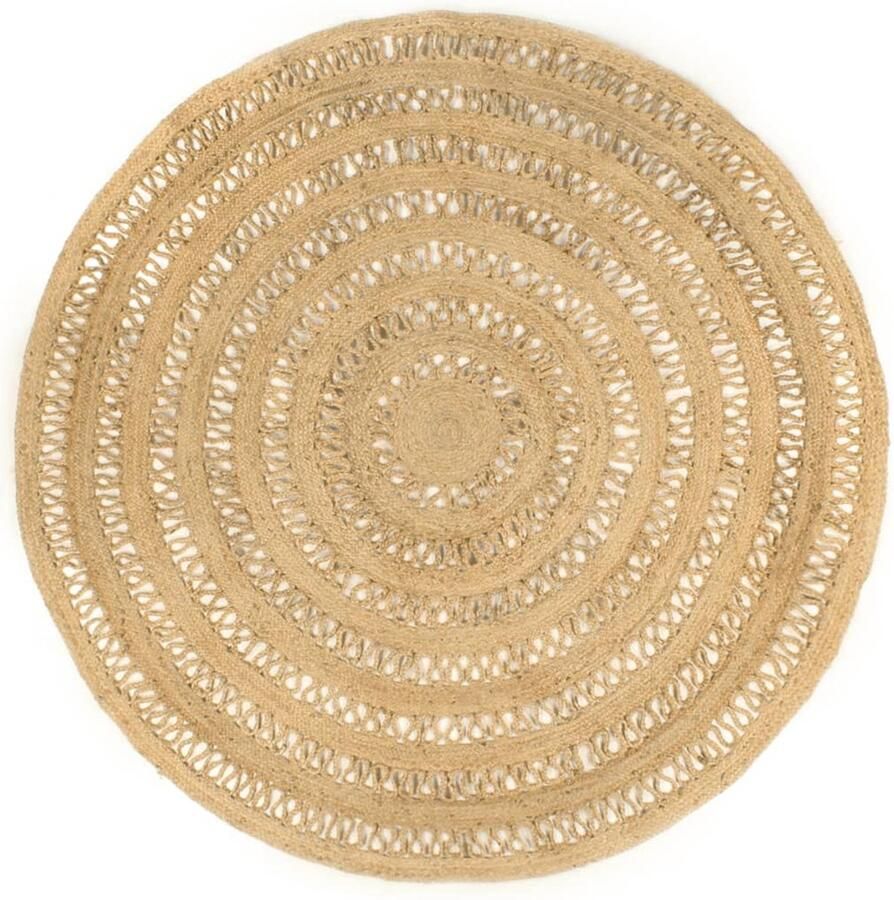 FIONERA Vloerkleed handgemaakt 240 cm gevlochten jute