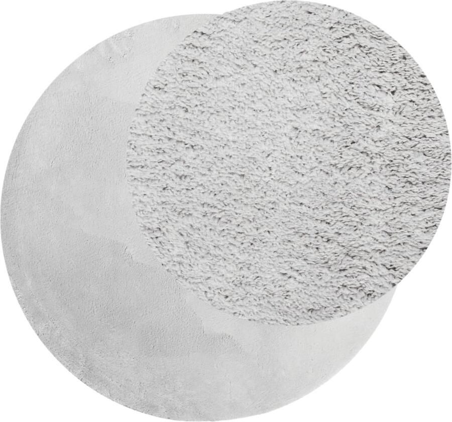 FIONERA Vloerkleed HUARTE laagpolig zacht wasbaar ? 200 cm grijs