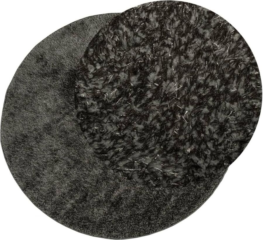 FIONERA Vloerkleed ISTAN hoogpolig glanzend ? 200 cm asntracietkleurig