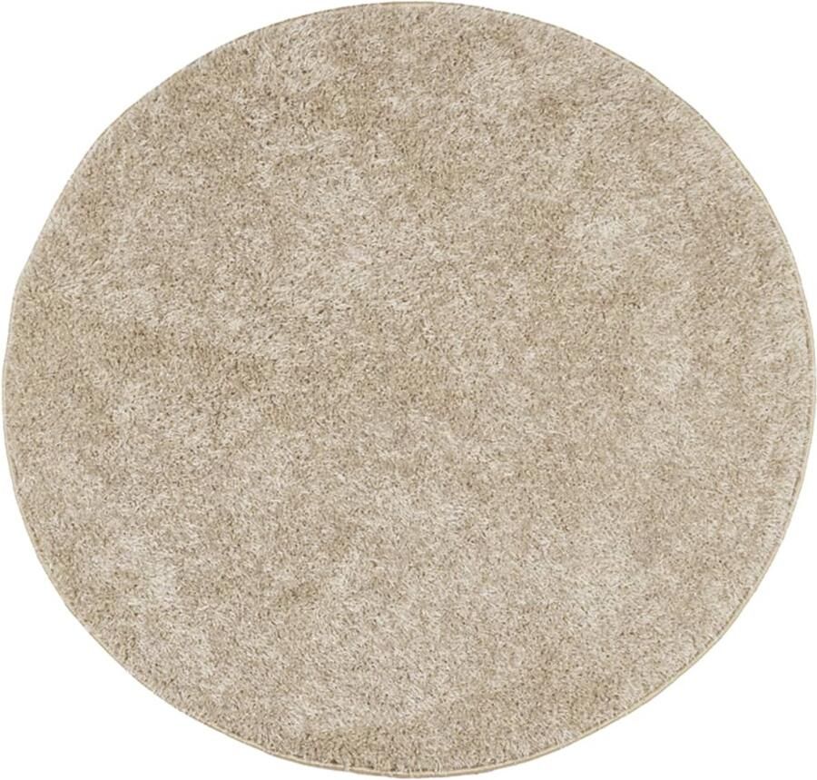 FIONERA Vloerkleed ISTAN hoogpolig glanzend ? 80 cm beige