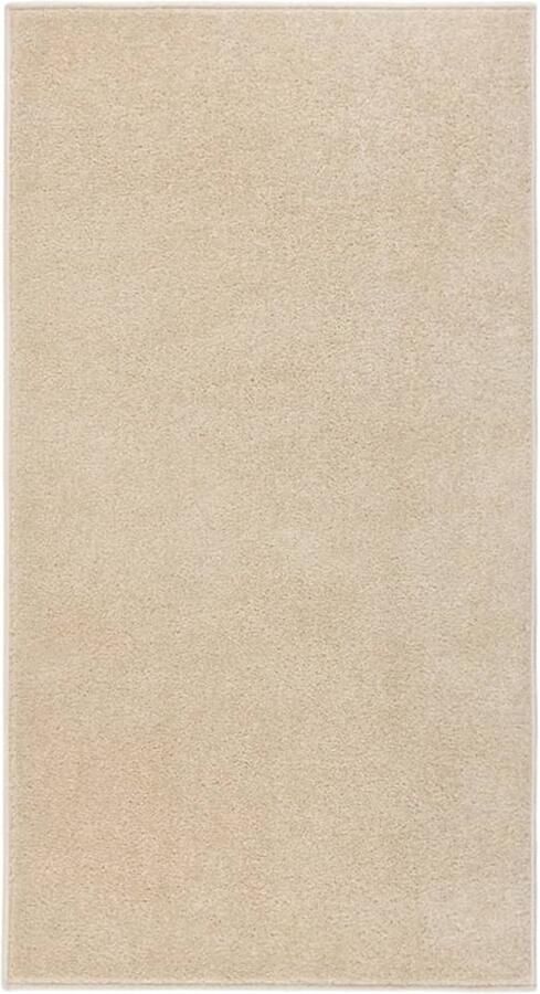 VidaXL Kortpolig Vloerkleed 80x150 cm Beige Vloerkleed Vintage Vloerkleed Beige Vloerkleed Polypropylene Vloerkleed Korte Pol Vloerkleed - Foto 2