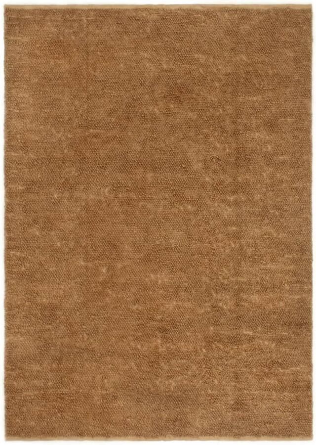 FIONERA Vloerkleed lussenpool handgemaakt 80x160 cm jute en katoen