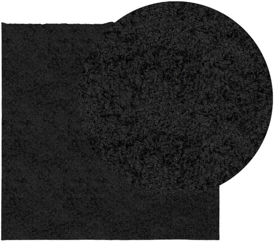 FIONERA Vloerkleed PAMPLONA shaggy hoogpolig modern 160x160 cm zwart