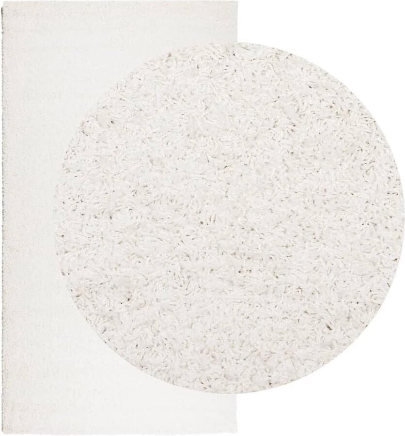 FIONERA Vloerkleed PAMPLONA shaggy hoogpolig modern 60x110 cm crème