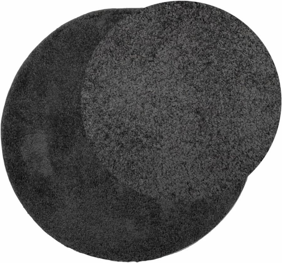 FIONERA Vloerkleed PAMPLONA shaggy hoogpolig modern ? 80 cm antraciet
