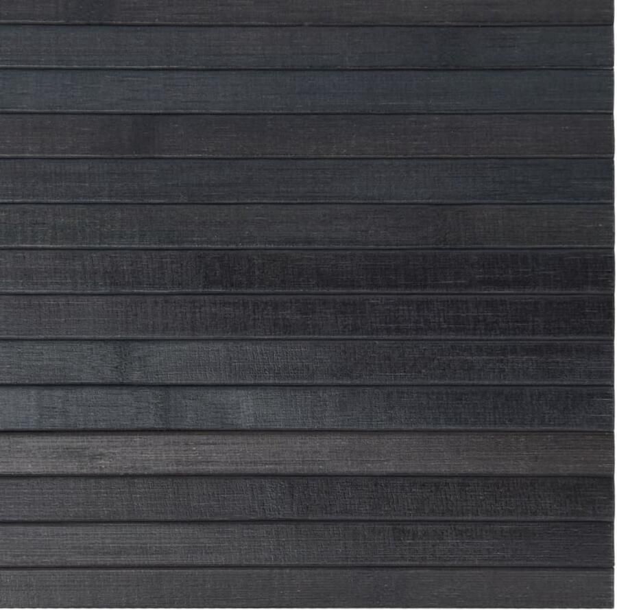 FIONERA Vloerkleed rechthoekig 100x200 cm bamboe grijs