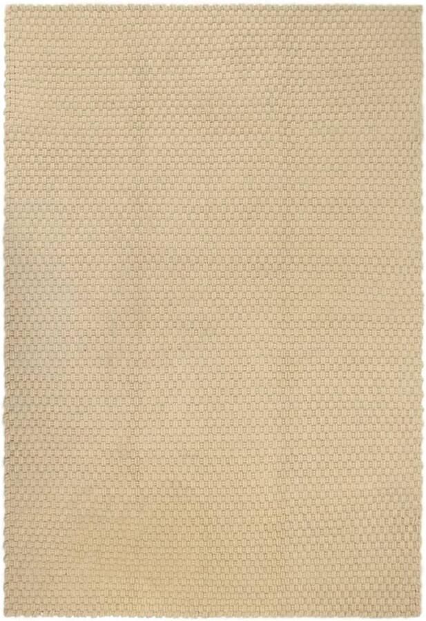 FIONERA Vloerkleed rechthoekig 120x180 cm katoen naturel