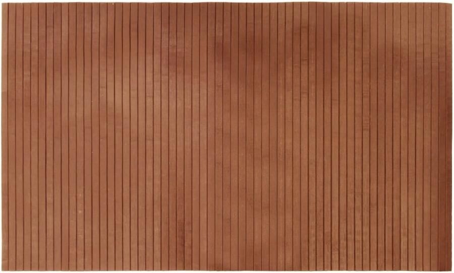 FIONERA Vloerkleed rechthoekig 60x100 cm bamboe bruin