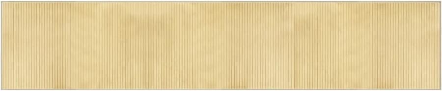 VidaXL Vloerkleed 60x300 cm Bamboe Licht Natuurlijk Bamboetapijt Vloerkleden Vloerbedekking Livingroom Decoratie Beige Tapijt