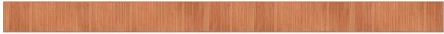 FIONERA Vloerkleed rechthoekig 70x1000 cm bamboe bruin