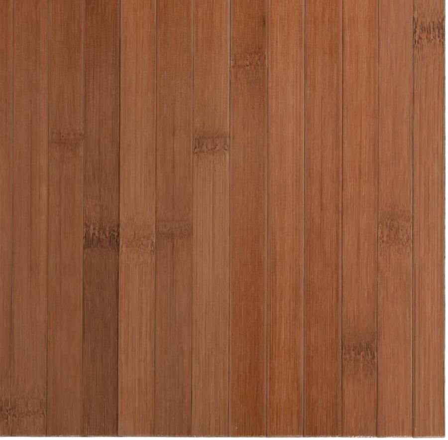 FIONERA Vloerkleed rechthoekig 70x400 cm bamboe bruin