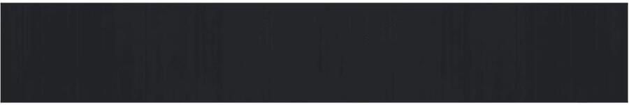 The Living Store Bamboe Tapijt 80 x 1000 cm Duurzaam Eco-vriendelijk Zwart Bamboetapijt Vloerkleden Woonaccessoire Modern Tapijt Zwarte Tapijt - Foto 2