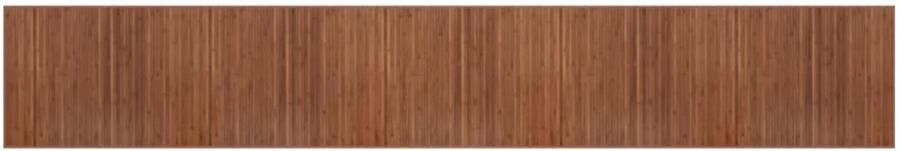 FIONERA Vloerkleed rechthoekig 80x500 cm bamboe bruin