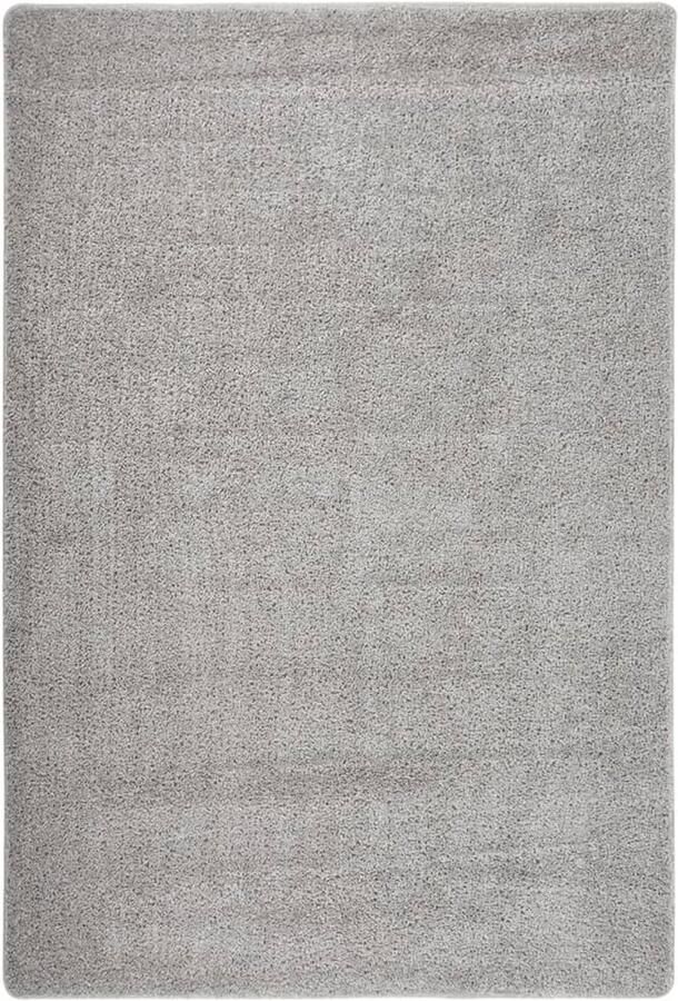 FIONERA Vloerkleed shaggy anti-slip 140x200 cm lichtgrijs