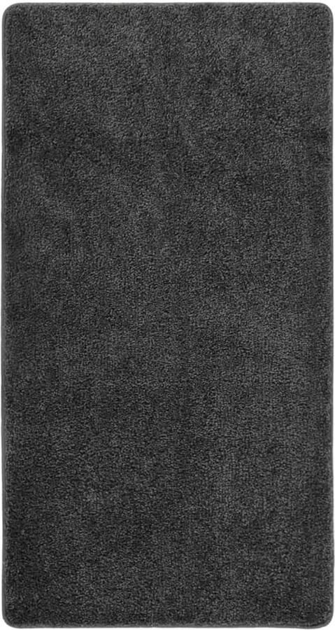 FIONERA Vloerkleed shaggy anti-slip 80x150 cm donkergrijs