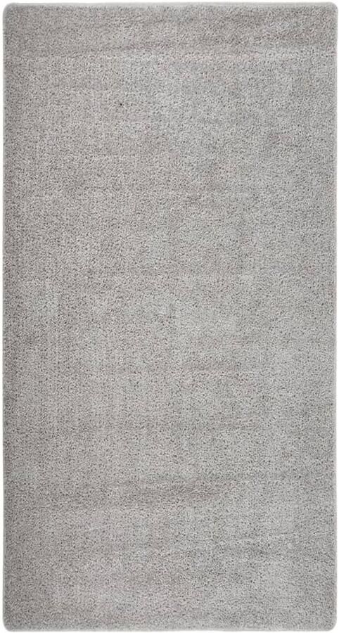 FIONERA Vloerkleed shaggy anti-slip 80x150 cm lichtgrijs