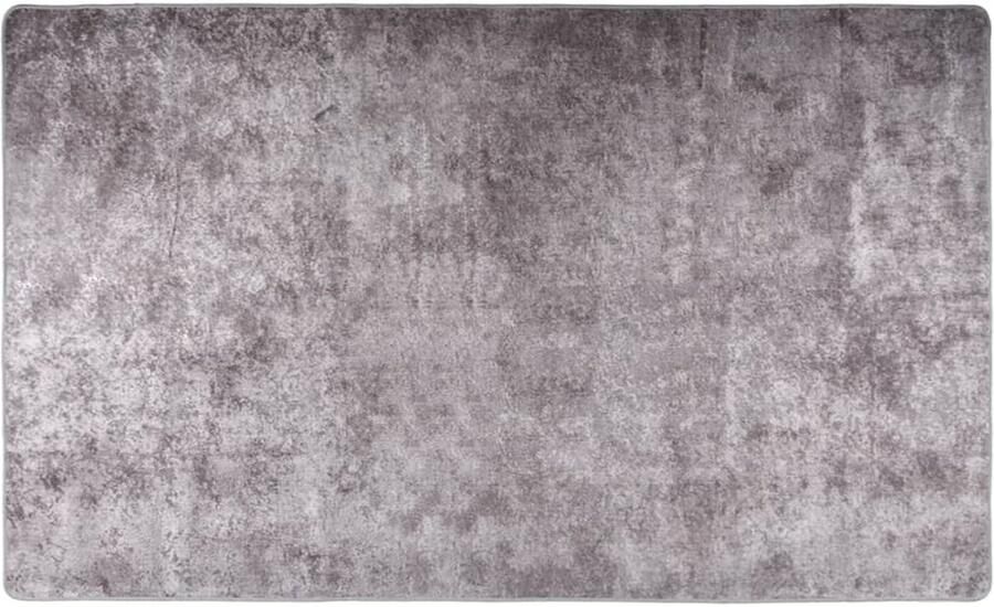 FIONERA Vloerkleed wasbaar anti-slip 120x170 cm grijs