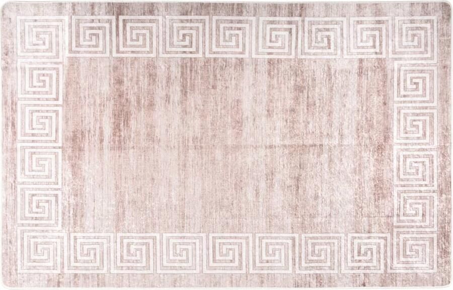 FIONERA Vloerkleed wasbaar anti-slip 160x230 cm beige