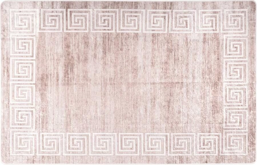 FIONERA Vloerkleed wasbaar anti-slip 80x150 cm beige