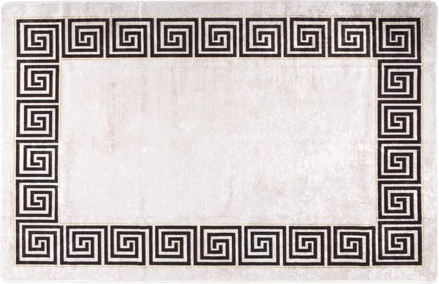 FIONERA Vloerkleed wasbaar anti-slip 80x150 cm lichtbeige