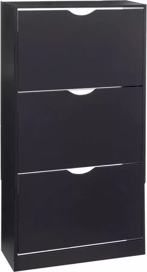 Five Donkergrijs schoenenrek met 3 lades