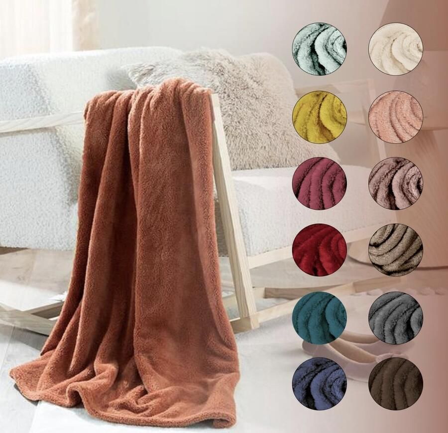 Flanel fleece deken knuffelige donzige deken pluche bank plaid gezellige zachte deken bed plaid het hele seizoen deken plaids voor banken grote lichtgewicht reisdeken 120x170cm ter