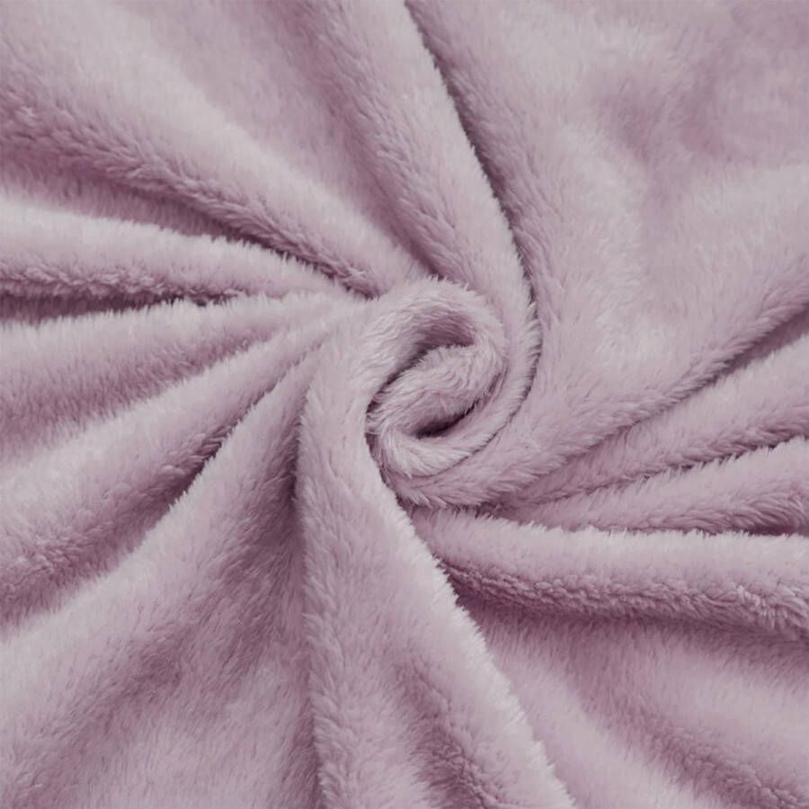 Flanel fleece dekens donzige knuffelige dekens superzachte lichtgewicht microvezel met steenprint voor bank bank (130 cm x 150 cm lila paars)