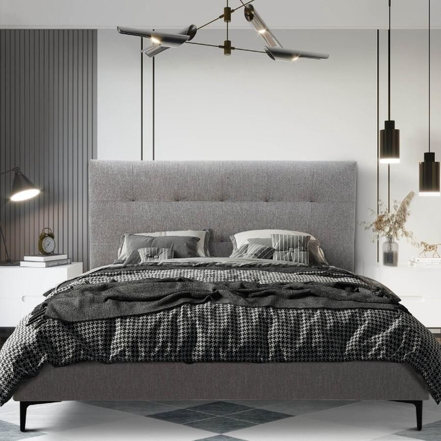 Flash Tweepersoonsbed 160x200 Antraciet