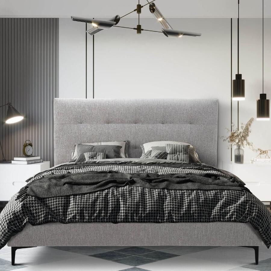 Flash Tweepersoonsbed 160x200 Grijs