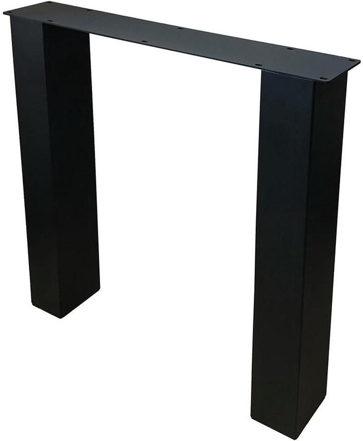 Furniture Legs Europe FLE Stalen N tafelpoot zwart 76 bij 10 cm en hoogte 72 cm (10 x 10 cm) - Foto 2