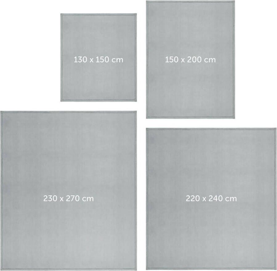 Fleecedeken deken bank Oeko-Tex -gecertificeerd grote bankdeken deken woondeken sprei en bedsprei 220 x 240 cm grijs