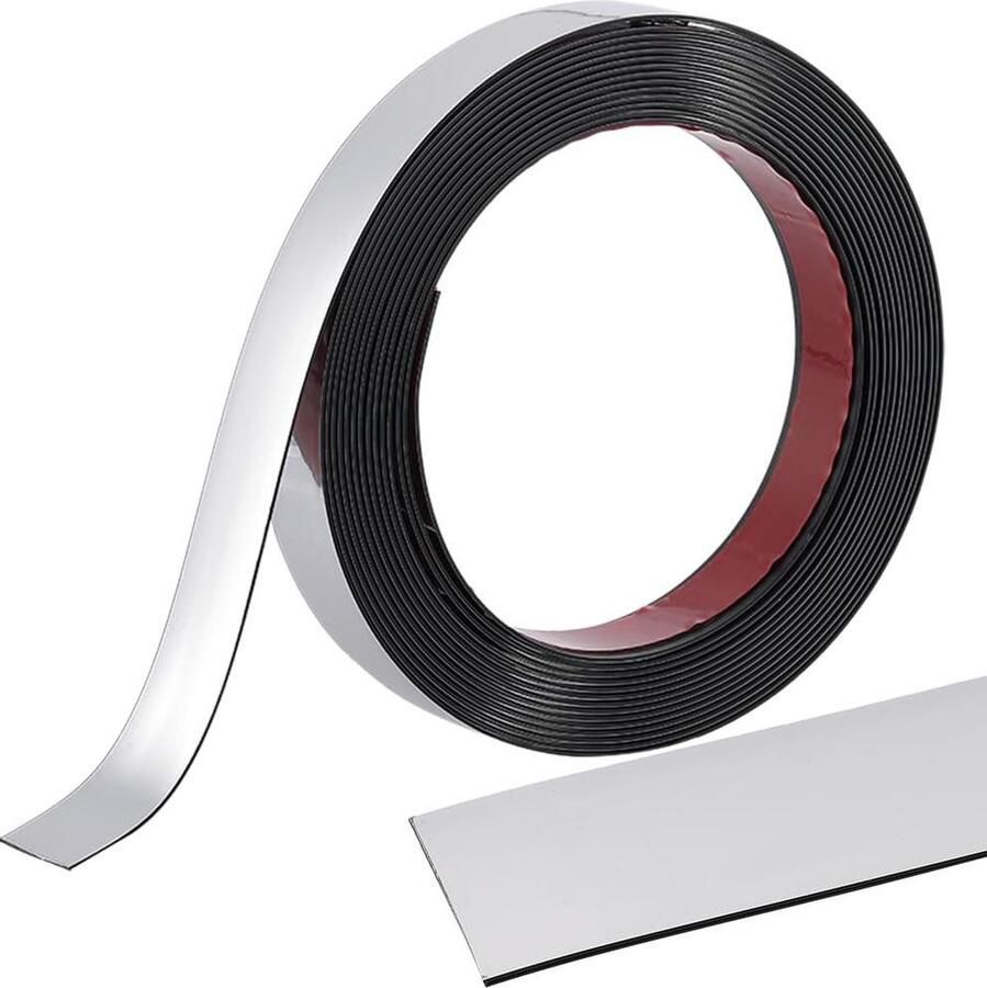 20 mm Peel and Stick Zilver Flexibele Spiegel Grens Zelfklevende Decoratieve Strip voor Muur 5 m Panel Kast Tegel Rand Hoek Garderobe Frame Moulding