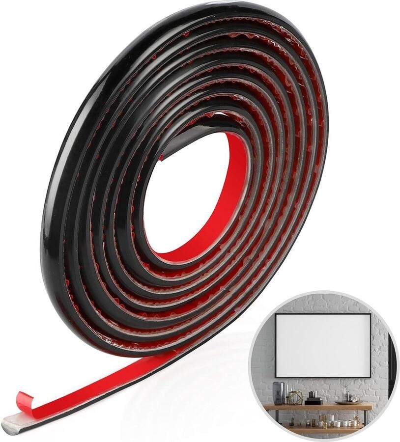 Flexibele Zelfklevende Sierlijst Kader Plafondlijst voor Doe-Het-Zelvers Voor Fotolijsten Kasten en Decoratie (Zwart)