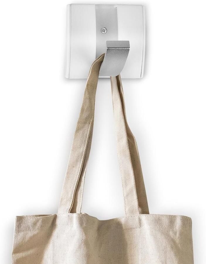 Flintronic 1 kapstokhaak moderne ruimtebesparende opvouwbare kapstok witte kapstok zelfklevende wandhaken en schroeven kapstokhaken voor jassen sjaals badkamer keuken