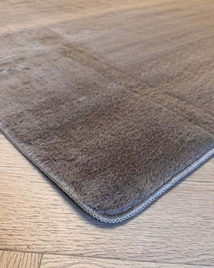 Fluffy Vloerkleed Taupe 160 x 230 cm