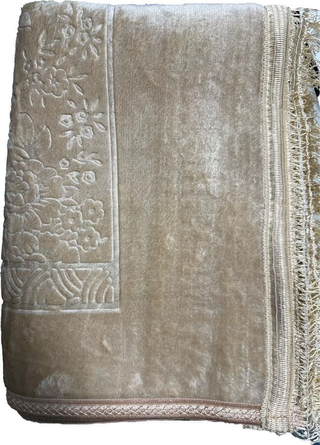 MONOO Fluweel Zachte Islamitische Gebedskleed Geel Gebed Kleed Islam Seccade Namaz